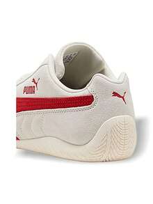Puma Speedcat OG 女款运动鞋，吸汗透气保暖，百搭经典Logo，弹性好，易洗快干，适合运动户外跑步、日常穿着，米色/红色，货号：400986-49 - 米色/紅色 - 查看 6