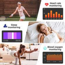 LIGE Smartwatch: 1000 MAh Ultra-High Battery Capacity, Multiple Sports Modes, Stopwatch, Weather Forecast, Music Playback, Women's Health Reminders, Alarm Settings, And Call Notifications-A Multifunctional Smartwatch - Black - View 6