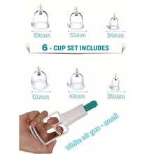 24/18/12/6pcs Professional Cupping Massage Set, With Manual Pump, High-Quality PS Material, Vacuum Suction Cup, Upgraded Thick Sealing Design, Reduce Fat, Better Effect, Relieve Muscle, Ideal Body Massage Set For Home, Yoga, Beauty, Holiday Party, Christmas Gift