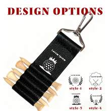 Personalized Golf Gift Accessories, Multi-Pack Golf Spike Leather Pouch, Waist Hanging Golf Ball Holder, Golf Tee Pouch, Golf Spike Leather Tee Holder, Golf Parts Carabiner