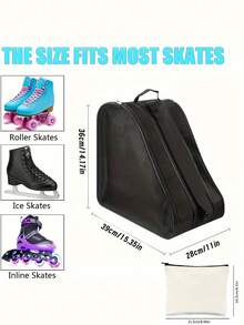 容量为 3 层的冰上滑冰包，配有重型鞋架/可调节肩带和带标志窗口，适用于直排轮滑鞋、溜冰鞋、滑冰鞋/&、& S，冰袋，适用于冰场、网球包、冷藏包、雪鞋、冷却箱、冰盒、冰罩、冷藏袋，适合作为圣诞节、新年和情人节礼物。