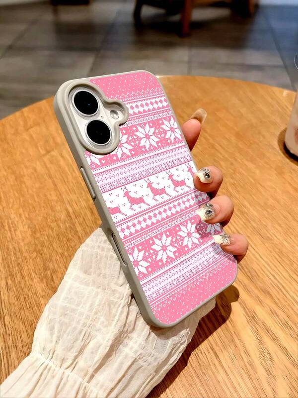 Weihnachten Muster Transparente magnetische Handyhülle für iPhone 17 16 15 14 13 12 11 Pro Max Plus Air,Acryl + TPU Handyhüllen & Cases, Phone Case, Stoßfeste, Handy Zubehör, Geschenkidee für Männer und Frauen, Handyhülle