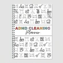 ADHD Cleaning Schedule, Home Cleaning Checklist For Week, Month, Year, Organization, Household Chores Book