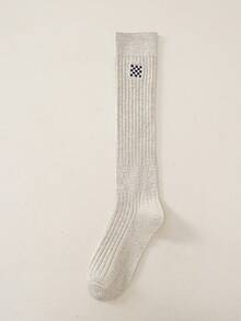 1 Pair Women's Over The Calf Socks, & Versatile, Suitable For Various Occasions, Cozy Socks - Multicolor - View 13