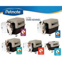 FANCY PETS Petmate Transportadora Vari Kennel Ultra Mediana 71x52x55 cm Plástico Resistente para Viaje y Transporte de Mascotas - Multicolor - Ver 4