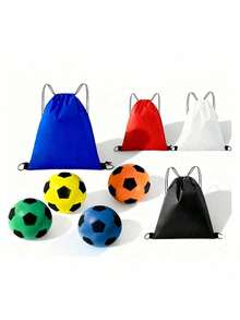 Silent Elastic Foam Soccer Ball | Soft PU Material, High Rebound | Quiet For Indoor Training/Activities | Abstract 3D Printed Design | Ideal Gift For Husband/Children/Sports Enthusiasts | Excellent Gift Choice For Thanksgiving/Christmas/Halloween/New Year | Suitable For Parent-Child Interaction, - Multicolor - View 13