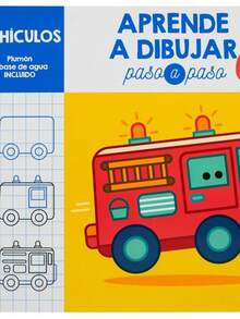 Aprende a dibujar paso a paso. Vehículos - Libro único - Ver 1
