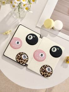 Embroidered Billiards Tablet Protective Case, Compatible With IPad 9.7/10.2/10.5/10.9/12.9/Pro 11 (10th Gen), Compatible With Samsung Galaxy Tab S6 Lite 10.4 Inch, Compatible With Kindle Paperwhite 12th Gen (2024 Model), Kindle (11th Gen) (2022 Release), Soft Shock-Proof Protection, Smart Stand/Auto Wake/Sleep Function, Christmas Gift. - Multicolor - View 8