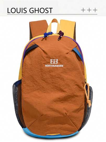 Urban Explorer Series Multi-Color Functional Backpack Set | Purple/Gray/Brown Color Blocking Interpretation Unlocks Full-Scene Aesthetics --Elastic Rope System * Multi-Pocket Layering One Set Of Equipment Covers The Needs Of Campus Outdoor Commuting Matte Gray Nylon Reces The Low-Key Urban Gene.