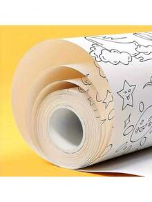 1 Roll 3/6/12m Graffiti Drawing Paper Roll, DIY Painting & Coloring Paper, Develop Imagination Drawing Tool (Partially Random Delivery) - Multicolor - View 7