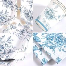 10pcs Blue And White Porcelain Petal Shaped Disposable Plate, Napkin And Cup Set, Includes Plates, Napkins And Cups, Suitable For 10 Guests, Disposable Paper Plate Party Supplies For Birthday, Wedding, Party, Family Picnic - Multicolor - View 3
