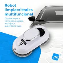 NK Robot Limpiacristales - Limpieza Inteligente, Detección de Bordes, Sistema Anticaídas y Diseño Multifuncional para Ventanas, Espejos y Azulejos ✅ Entrega 24/72h a España (península) - Blanco - Ver 2