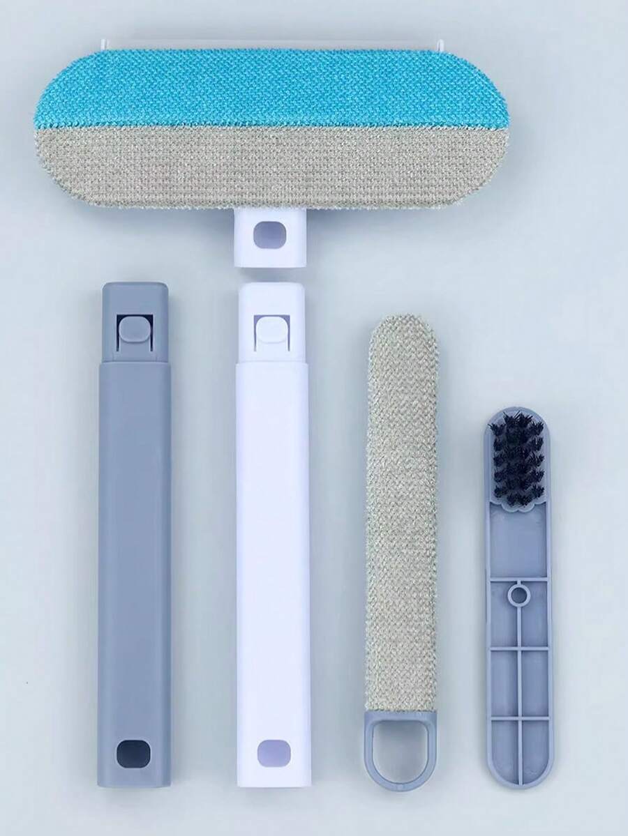 多功能宠物毛发去除器，三合一家用毛发去除器，猫狗毛发去除器，可调节毛绒刷适用于宠物、地毯、沙发、床上用品、衣物、家具、汽车等。 - 彩色 - 查看 1