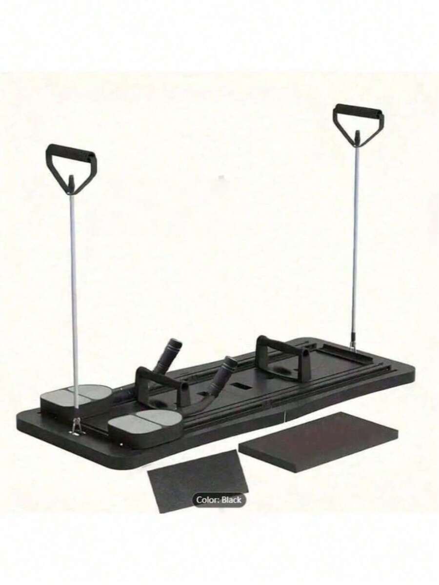 1 Piece 4-In-1 Multifunctional Fitness Board With Abdominal Roller, Push-Up Bar, Resistance Bands And Plank Support - Foldable Home Gym Equipment, Made Of PP Material, Ideal Gift For Valentine's Day, Women's Day, Mother's Day, Thanksgiving, Christmas - Multicolor - View 1