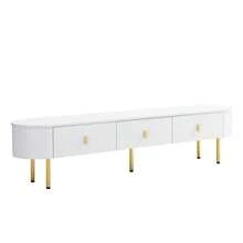 Television Stands & Entertainment Centers - 白色 + 中密度纖維板 + 60-69 英寸 - 查看 7