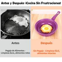 13 Piezas Set Antiadherente Púrpura - Sartén, Olla, Cazuela y Utensilios para Hogar