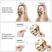 KN95 Face Mask 50 PCS Breathable Protection Masks Individually Wrapped 5-Ply KN95 Black Masks Cup Dust Safety Masks - Camo - View 6