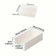 Cable Organizer Storage Box Set Durable Plastic Daily Office Supplies Sundries Charging Cord & Mobile Device Management Storage - 7 Hộp nhỏ 1 Hộp lớn_Xám nhạt - Xem 2