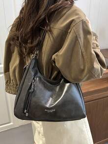 新款韩版小众设计柔软质感腋下手提包，单肩时尚通勤斜挎包，休闲大容量手提包 - 彩色 - 查看 13