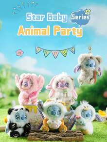 Caja ciega de peluche de fiesta animal de Lilo y Stitch, con adorables llaveros de Stitch disfrazado en varios temas de animales (cordero, cerdito, panda, koala, pato y talla grande), material de peluche suave y esponjoso, tacto delicado, detalles intrincados en disfraces y expresiones faciales, coleccionable sorpresa con selección aleatoria, posibles estilos ocultos para mayor emoción, accesorio de llavero resistente, perfecto para decorar bolsos, llaves, mochilas o como decoración de escritorio, ideal para fans, entusiastas de Lilo y Stitch, adolescentes, excelente para regalos (cumpleaños, fiestas, recuerdos), costura de alta calidad para durabilidad, imprescindible para coleccionistas de juguetes de peluche. - Multicolor - Ver 2