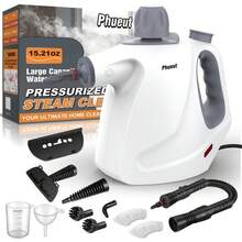Phueut Pressurized Handheld Multi-Surface Natural Steam Cleaner With 12 Pcs Parts , Multi-Purpose Steamer Home Use, Kitchen And Car - 320白色 - 查看 11