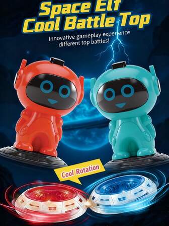 Nuevo juguete de giroscopio, giroscopio lindo, giroscopio de batalla espacial, juego de giroscopio giratorio 3 en 1, giroscopio apilable, disco volador, multicolor, para niños, niñas, competencia, fiesta, juego clásico, regalo, cumpleaños, Navidad, Año Nuevo