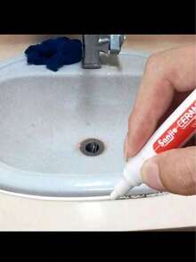 1pc/4pcs/8pcs Ceramic Tile Grout Pen, Waterproof Mildew-Proof Repair Pen, Suitable For Kitchen & Bathroom Wall & Floor Tile Gaps - White - View 7