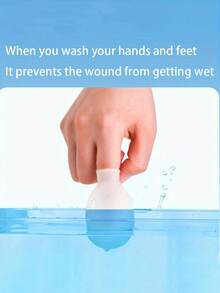 Silicone Toe Covers, High-Quality Toe Covers, Soft And Comfortable, Reduce Friction, Prevent Ingrown Toenails And Blisters, High-Quality Bath Toe Covers, Transparent Blue Silicone Toe Covers.