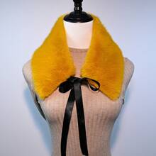 1pc Faux Fur Collar Scarf, Autumn/Winter Coat Decoration - Multicolor - View 15