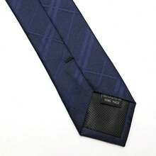 Set Of 4 Imported Men's Semi-Slim Ties With Knot And Adjustable Zipper, Formal - 黑色/灰色/紅色/酒紅色 - 查看 8
