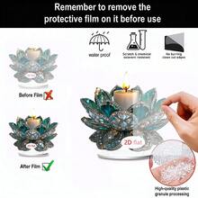 1/3/20 chiếc Trang trí bàn làm việc hình hoa sen và chim công, Tấm acrylic đa chức năng, Thích hợp cho gia đình, ký túc xá, văn phòng, trang trí ngày lễ. - Nhiều màu - Xem 6
