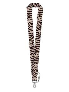 1pc Leopard Print Lanyard, Student Wristband, ID Card Holder Lanyard