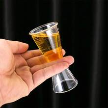 1PC Double-Headed Resin Cocktail Measure Cup 10-20ml/20-40ml Transparent Ounce Measuring Cup With Scale Cocktail Jigger Bartender
