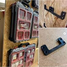 Cleat 'n' Feet Mounting System 4 Pack Tool Box Storage System Mount Anywhere Compatible With Milwaukee Packout - Black - View 5