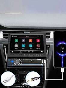 Autoestéreo 1DIN con Mirrorlink, Pantalla Táctil Retráctil HD de 7 pulgadas, GPS y Soporte Multilingüe - Negro - Ver 2