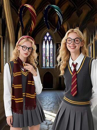 Harry Academic Style Hairband, Elegant Daily Accessory Designed For Women, Ideal For Holiday-Themed Cosplay Events, Christmas And New Year Celebrations. This Tasteful Item Also Serves As A Thoughtful Gift For Family And Friends