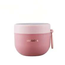 1 Set Recipiente para Avena Overnight con Tapa, Taza Portátil para Avena Overnight con Cuchara, Recipiente de Yogur a Prueba de Fugas de Plástico, Recipiente para Avena, Recipiente para Postres y Bocadillos, Ideal para Camping, Picnic, Playa, Vuelta al Colegio, Lonchera, Tazón de Desayuno Sellado de Plástico con Tapa para Almacenar Avena Overnight, Yogur y Leche - Multicolor - Ver 15
