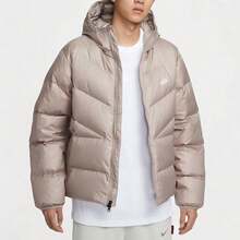 Nike 男士 AS M NK WINDRUNNER STMNT DWN 短款绗缝夹克 HQ7791-245 - 咖啡棕 - 查看 1