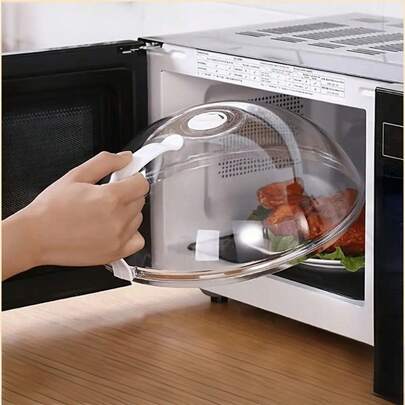 1ps Multi-Colored, Microwave-, Oil- And Splatter-Resistant Cover Specifically Designed For Heating Dishes, Heat-Resistant, Dust-Proof, Preservation Cover, Food Container Cover