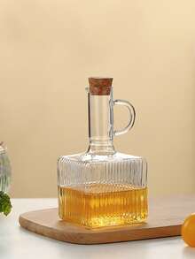 1/3个 350毫升透明玻璃油瓶，带盖、提手，耐热酱油/醋容器，野餐调味罐，厨房用品 - 彩色 - 查看 9