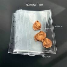 A6 Transparent Multi-Color Binder, Transparent File Folder With Double Snap Design, Can Store Beautiful Photo Albums, Transparent Sticker Books, Binder, Sticker Books, Money Saving, Stationery, Photo Storage Bags, Notebooks, Sticker Books, Office Supplies, School Supplies - Multicolor - View 10