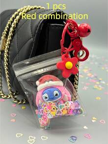 向日葵系列钥匙扣，派对嘉年华赠品，居家聚会场合，青少年办公桌创意玩具，可爱粉色包包挂饰，萌趣钥匙扣，适合送给儿童、学生和老师 - 彩色 - 查看 6