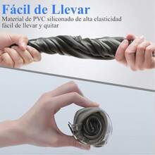 Cubrezapatos Impermeable Reutilizable para Hombre y Mujer, Antideslizante, Fácil de Poner y Quitar, Protector Calzado para Lluvia, Bicicleta, Senderismo, Trabajo - transparente - Ver 3