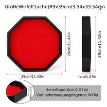 1 pieza Bandeja de accesorios de juego de escritorio octagonal, puede almacenar dados y otras piezas de juego, también es adecuada para organizar joyas, llaves y otros artículos pequeños, aplicable para juegos en el hogar y organización diaria del escritorio
