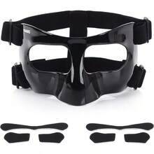 QK01 Nose Guard For Broken Nose Face Shield Masks For Soccer And Basketball Sports Adjustable For Adults And Teenagers Suitable For Men And Women - Black - View 1
