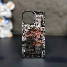 Funda de Teléfono Band O- IMD Color Plata Compatible con 17 16 15 14 Plus 13 12 11 Pro Max Galaxy S22 S23 S24 S25 Plus Ultra - z9 - Ver 1