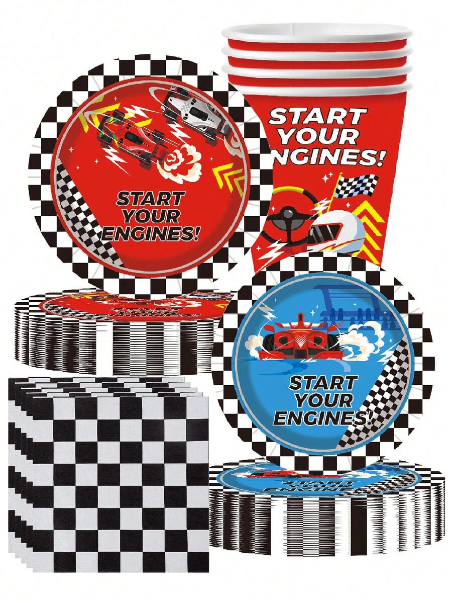 10pcs Racing Theme Party Supplies Helmet Racing Race Gathering Exquisite Craft Fashion Matching Tea Party Celebration Holiday Celebration Banquet Picnic - Multicolor - View 1