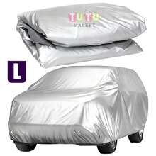 Funda Cubierta Impermeable Para Auto ProteccióN Contra Lluvia Y Polvo Talla Grande, Funda Para Coche, Funda Completa Para Coche, Funda Impermeable Para Coche, ProteccióN Para Todo Tipo De Clima, Funda Para Coche PequeñA, Funda Antipolvo, Funda Para Coche Exterior Impermeable Y A Prueba De Viento, Funda Completa Para Coche Con ProteccióN Uv Y Solar, Funda Para Coche Impermeable Y A Prueba De Polvo Con ProteccióN Solar De Verano, Funda Para Espejo Retrovisor Impermeable Para Exteriores, A Prueba De ArañAzos, Universal Funda Para Coche Impermeable ProteccióN Solar/Polvo,Grande Y Extra Grande, A Prueba De Lluvia, A Prueba De Nieve Y Resistente Al Calor, Accesorios Para Coche, Adecuada Para Todo Tipo De Coches  (L, XL) - Gris L - Ver 2