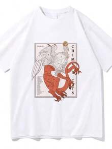 Delicious In Dungeon Falin Chimera Cuts Tshirt Fashion Men's Harajuku Marcille Chilchuck T-Shirt Unisexs Vintage T Size S-5xl - 白色 - 查看 1