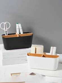 Desktop Compartment Storage Box, Desk Organizer,Coffee Table,No Assembly Required, Simple In Appearance, Versatile, And Practical, Maximizing Space,Classification And Orderly Storage,Quickly Find What You Need, Easy To Place And Take. For Office Or School Use.Ideal Gift For Family And Friends, Christmas And New Year Gifts - Multicolor - View 7